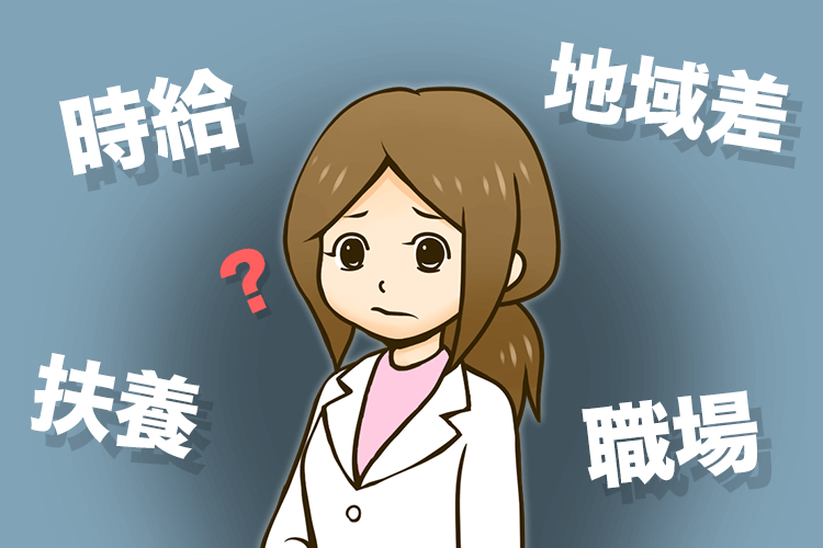 悩む薬剤師