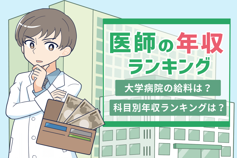 医師が年収に悩んでいる様子