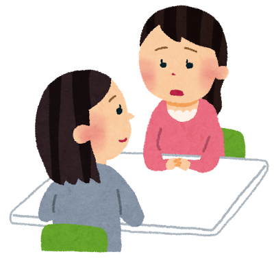 従業員が社労士さんに相談している画像