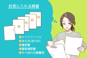 応募書類の入れ方