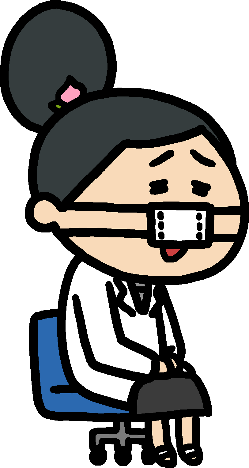 薬剤師のモモさん少し不安な表情